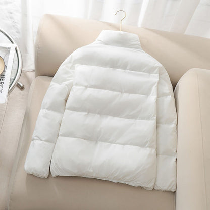 Puffer Jacket with High Collar for Women - Leandra