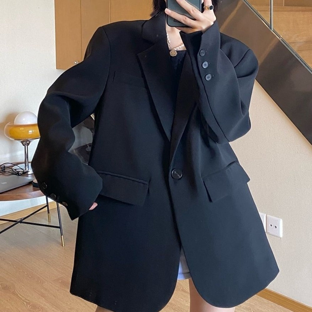 Single Breasted Oversized Blazer Jacket for Women - Ornella