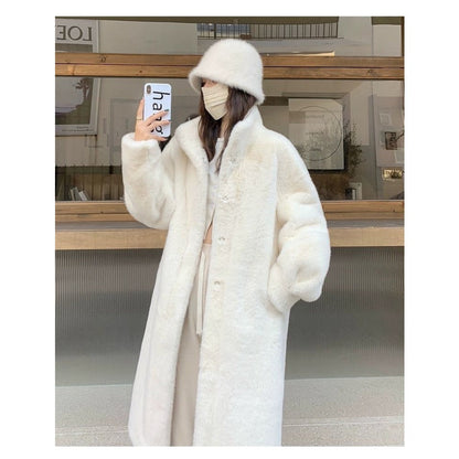Long Faux Fur Coat for Women - Liana