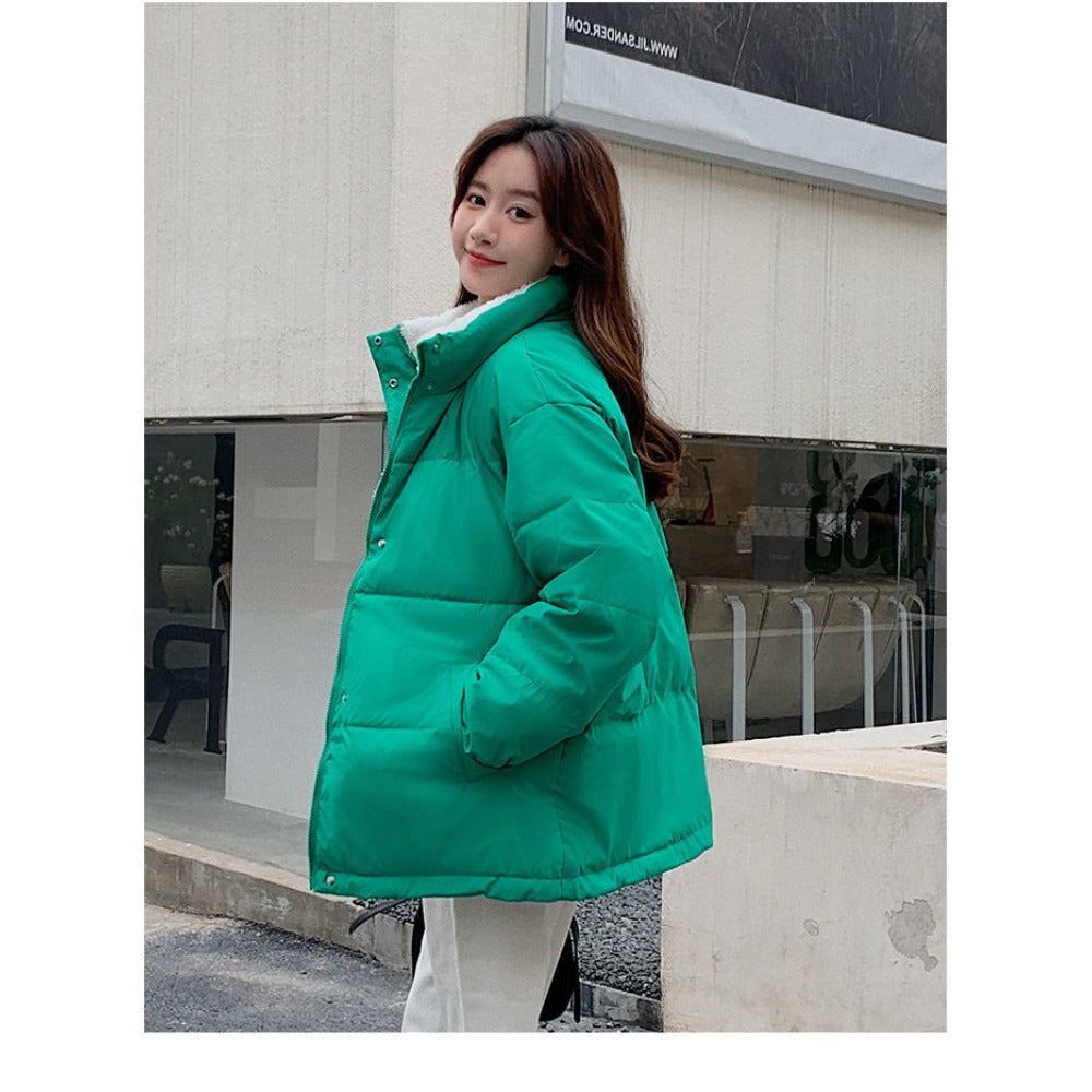 Reversible Puffer Jacket Two-Sided Coat for Women - Milena