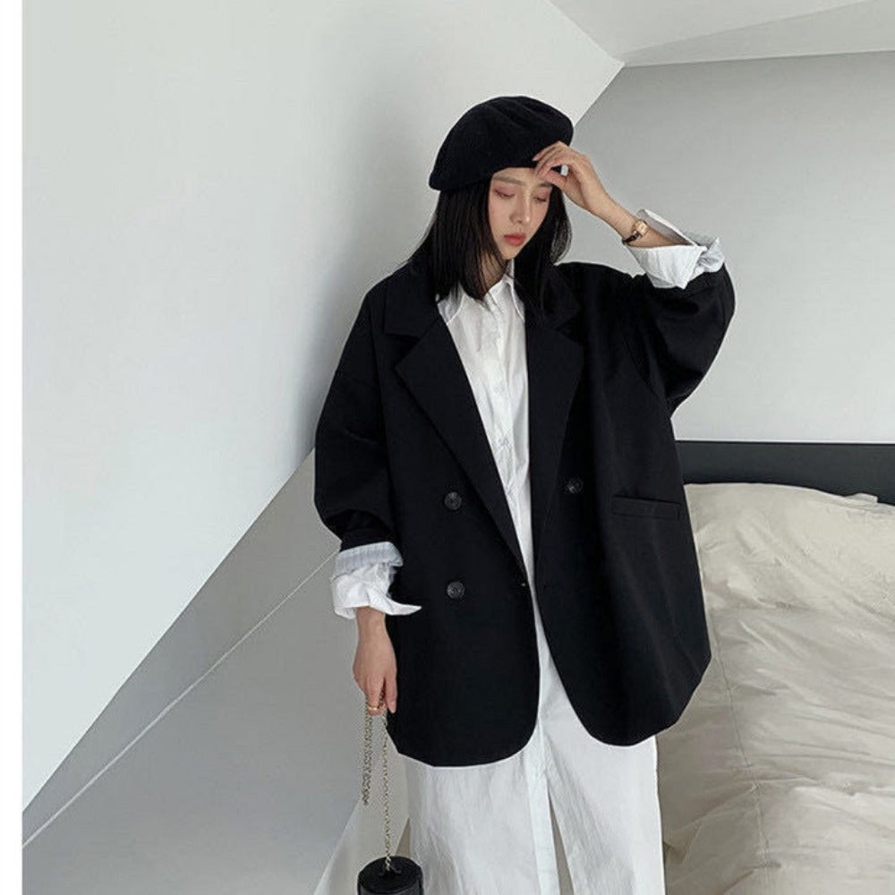 Oversized Double Breasted Blazer for Women - Graziella