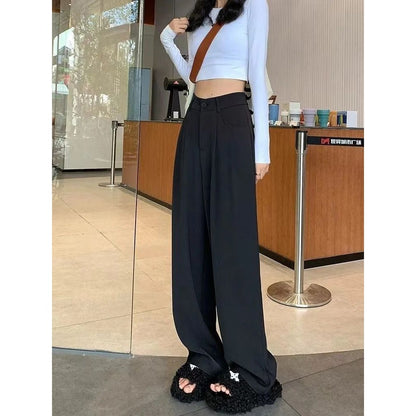 High Waisted Pleated Trousers for Women - Rossana