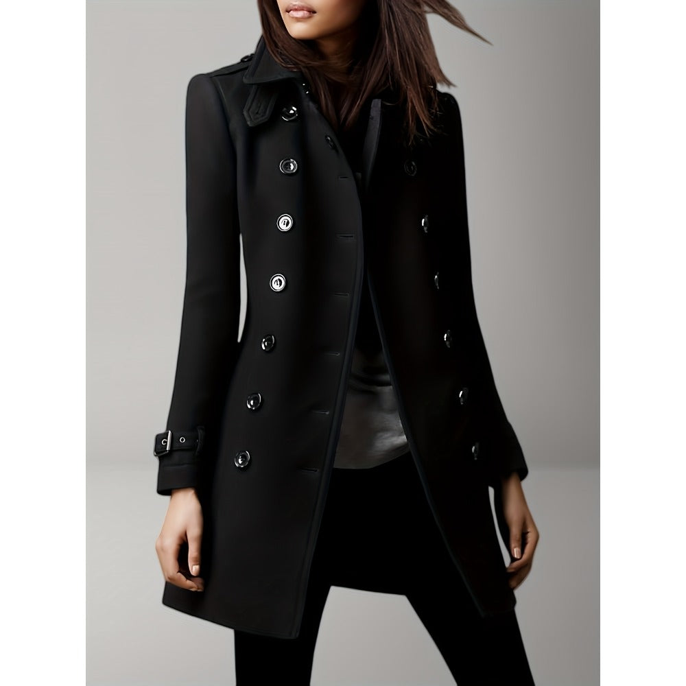 Double Breasted Coat for Women - Erika