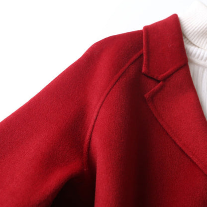 Double Breasted Wool Blend Coat for Women - Daria