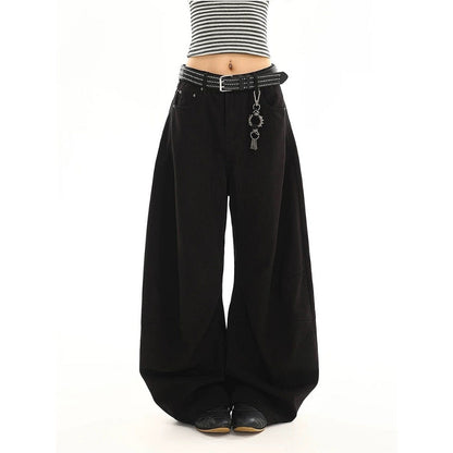Wide Leg Cargo Pants with High Waist for Women - Larissa