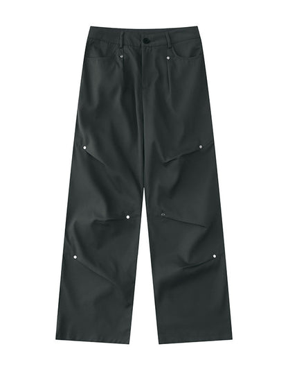 Pantalones de carga sueltos de Y2K gris