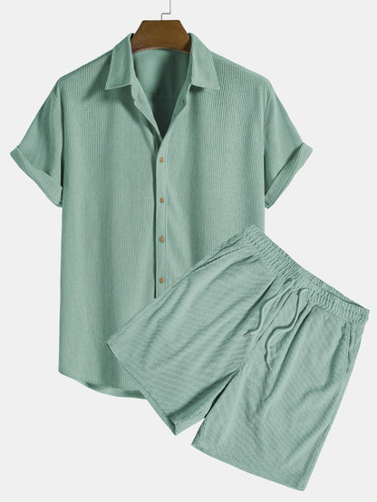 Men's Summer Shirt and Shorts | Two-Piece Set