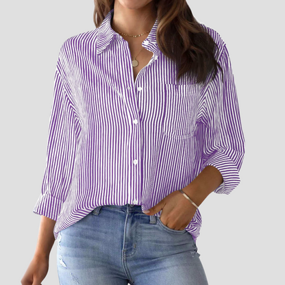 Women's Striped Blouse | Commuting