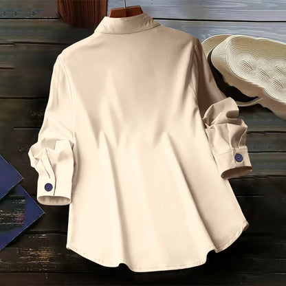 Button Down Long Sleeve Shirt for Women - Vanessa