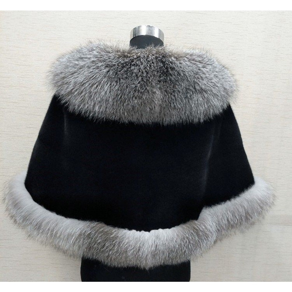 Faux Fur Winter Shawl for Women - Alina