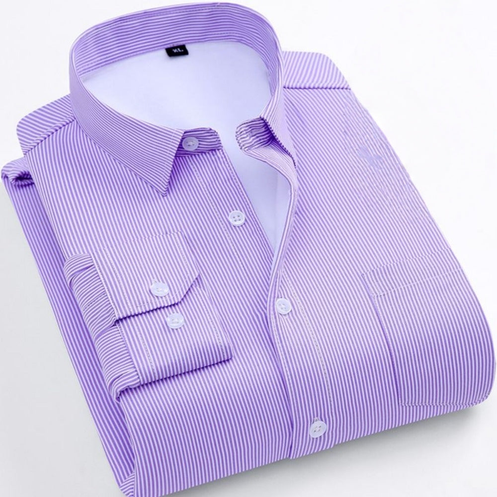 Striped Fleece Shirt for Men - Tina