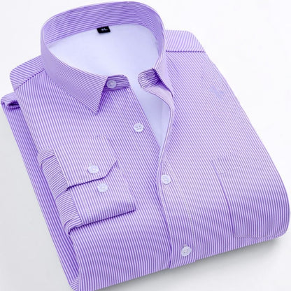 Striped Fleece Shirt for Men - Tina