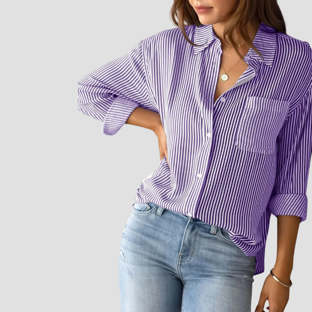 Women's Striped Blouse | Commuting