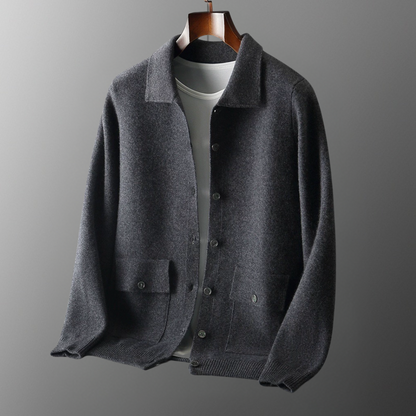 Men's Cashmere Cardigan | Lapel