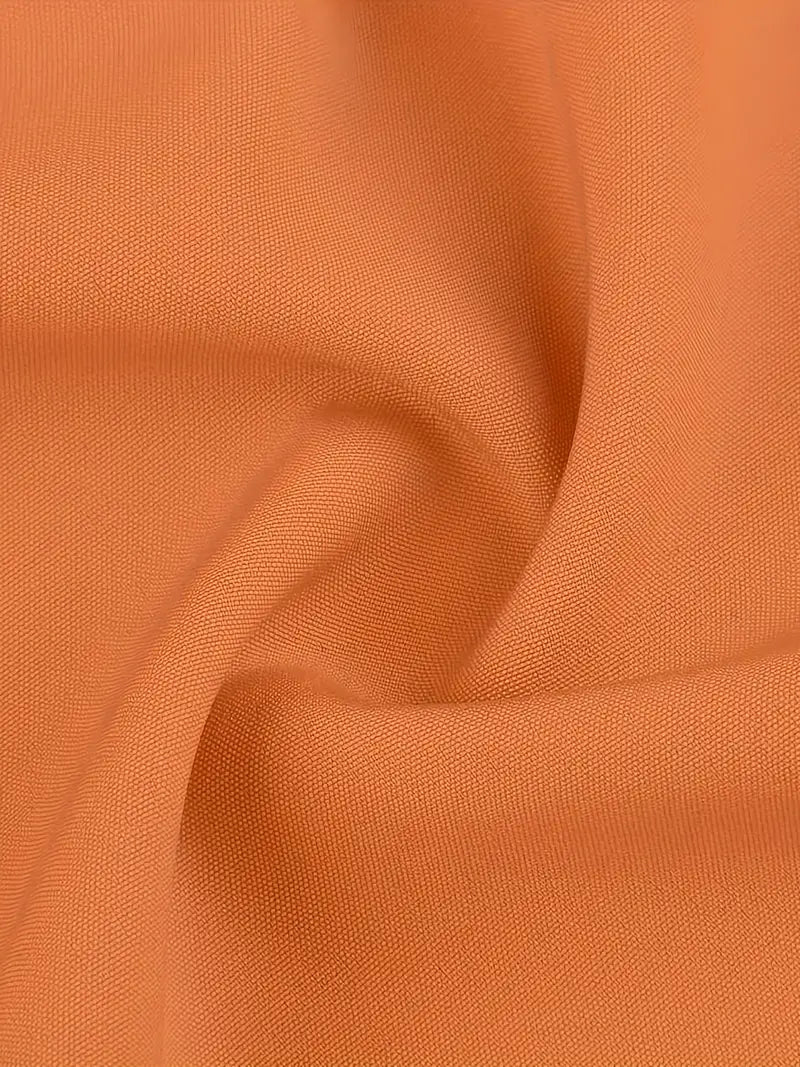 Blusa corta con hombros descubiertos y lazo en la espalda en color naranja 