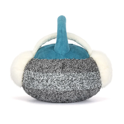 Gray Curling Stone Plush Toy