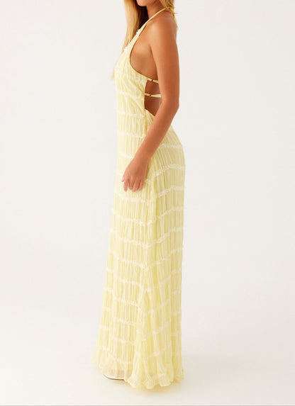 Ortensia Maxi Dress - Yellow