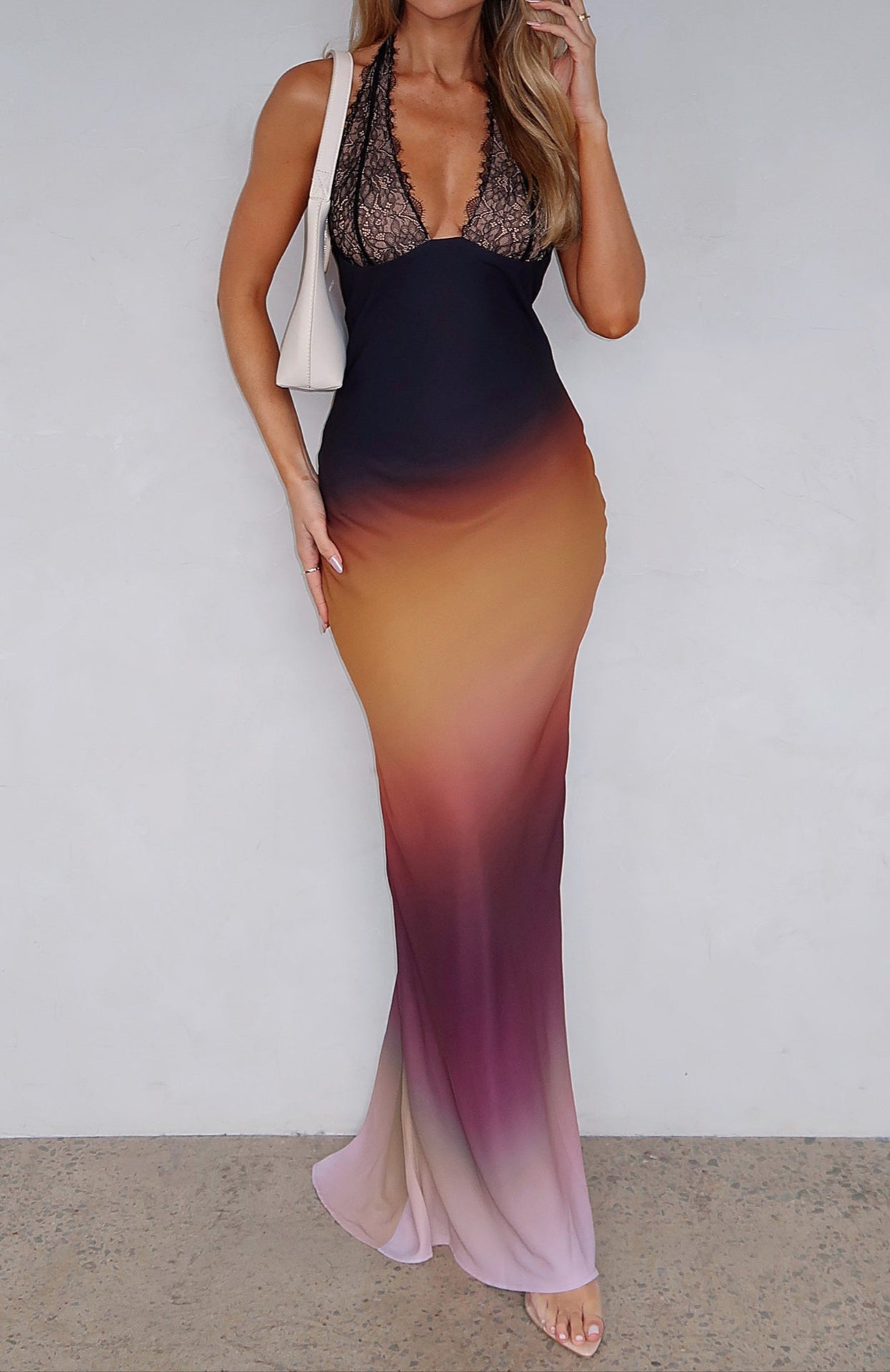 Laura Maxi Dress Auburn Ombre