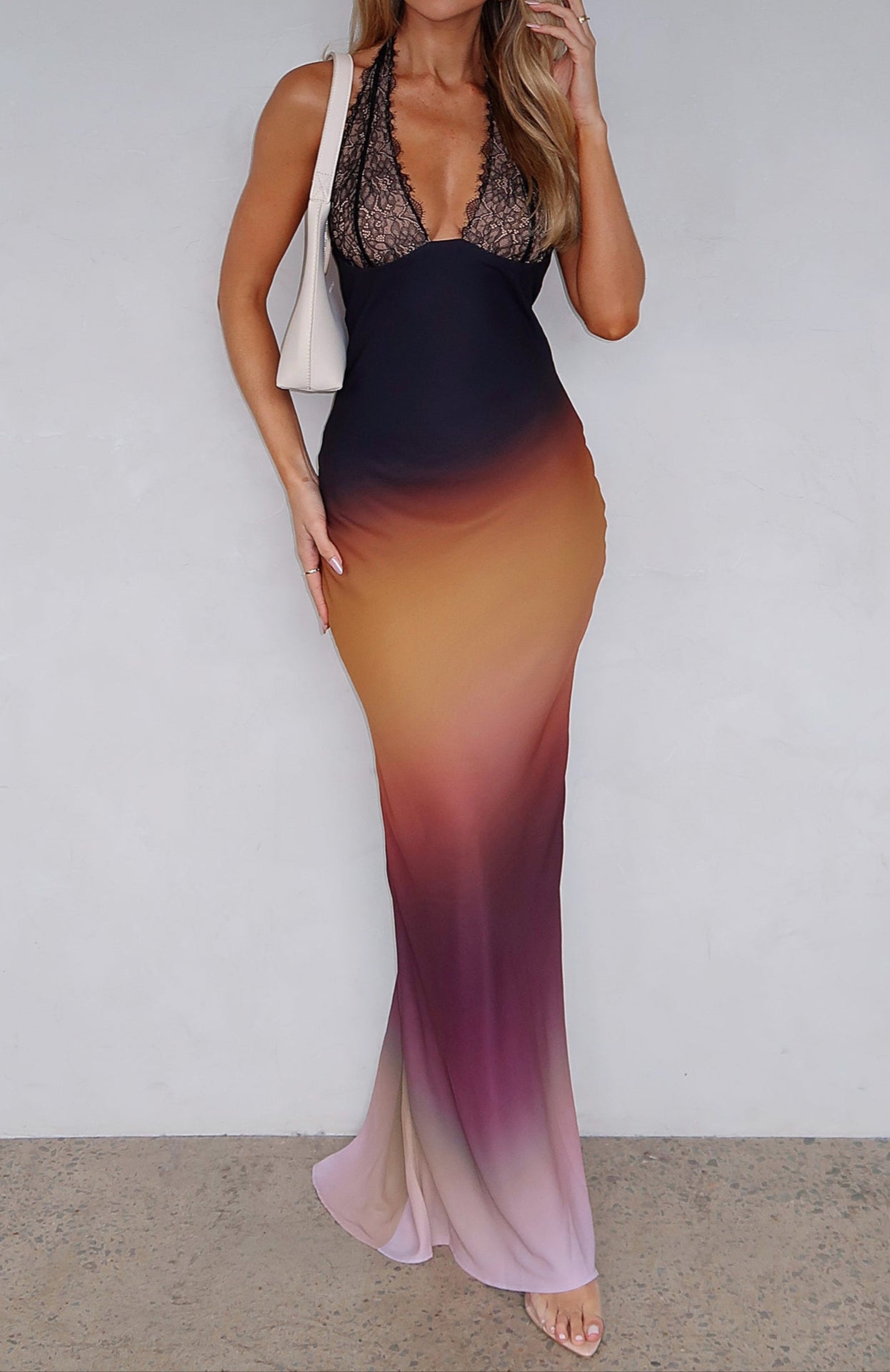 Alejandra Maxi Dress Auburn Ombre