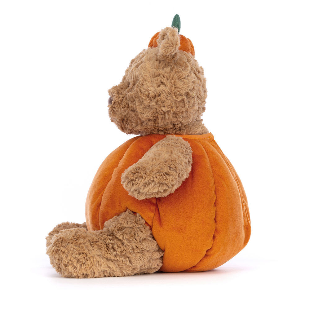 Brown Pumpkin Bear Plush Toy