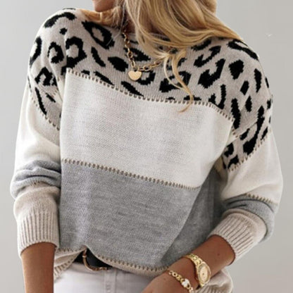 Women's Leopard Print Sweater | Casual