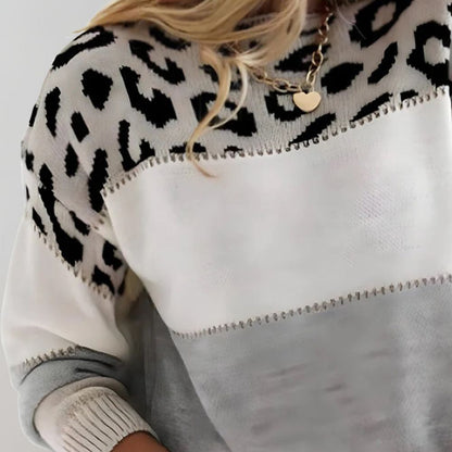 Women's Leopard Print Sweater | Casual