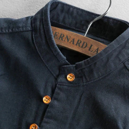 Men's Elegant Shirt | Stand-Up Collar