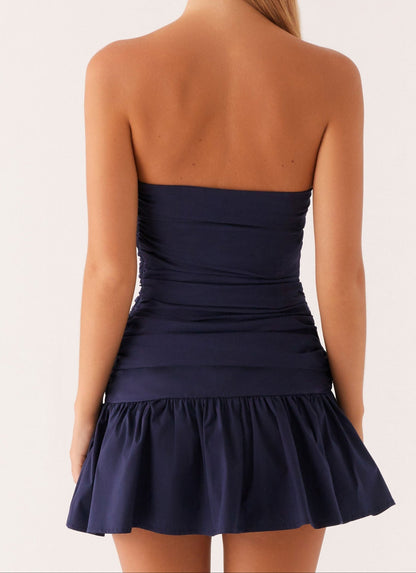 Rosmunda Mini Dress - Navy