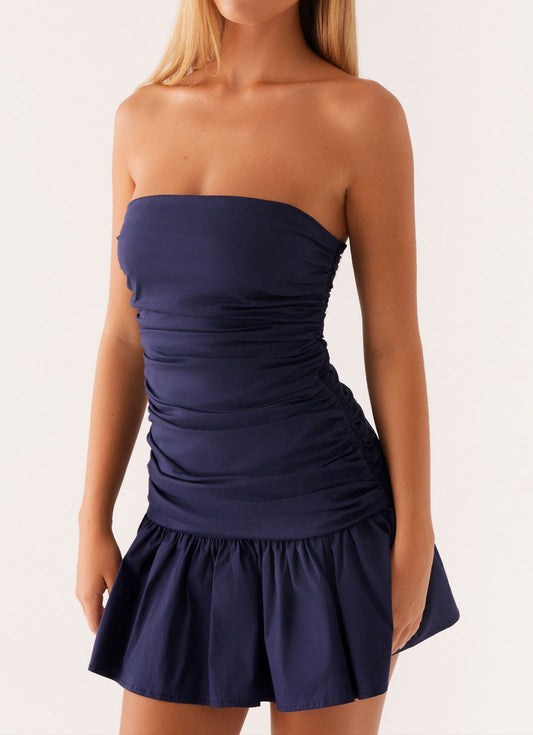 Rosmunda Mini Dress - Navy