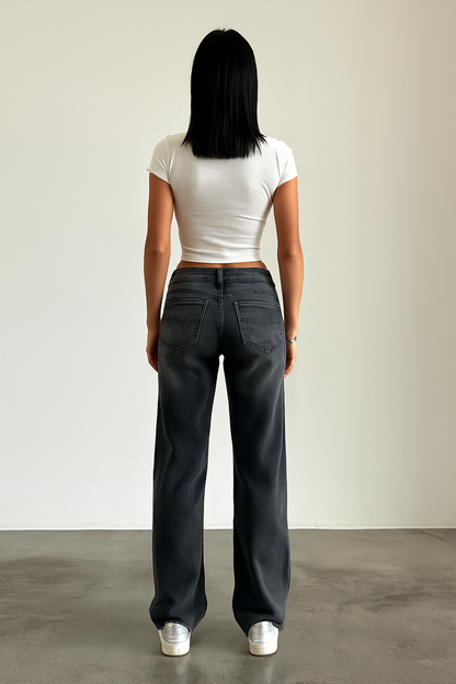 Women's Casual Low Rise Baggy Fit Jeans | Relaxed Fit