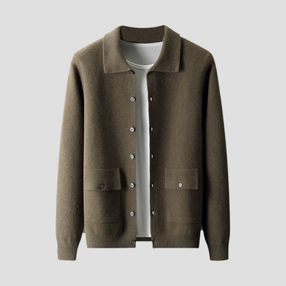 Men's Cashmere Cardigan | Lapel