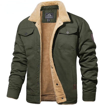 Men's Warm Sherpa-Lined Jacket | Winter