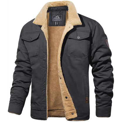 Men's Warm Sherpa-Lined Jacket | Winter