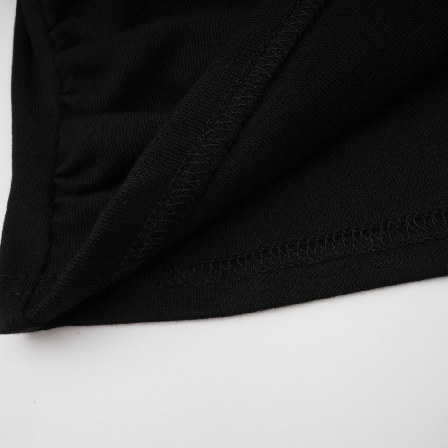 Black Ruched Crop Top with Open Front for Women - Gioia