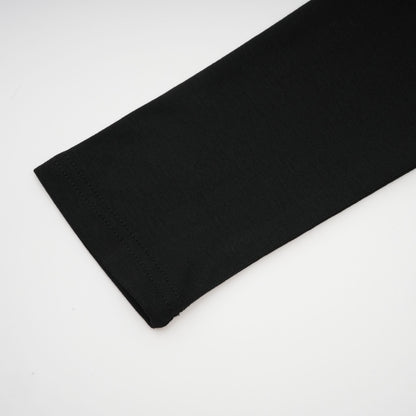 Black Ruched Crop Top with Open Front for Women - Gioia