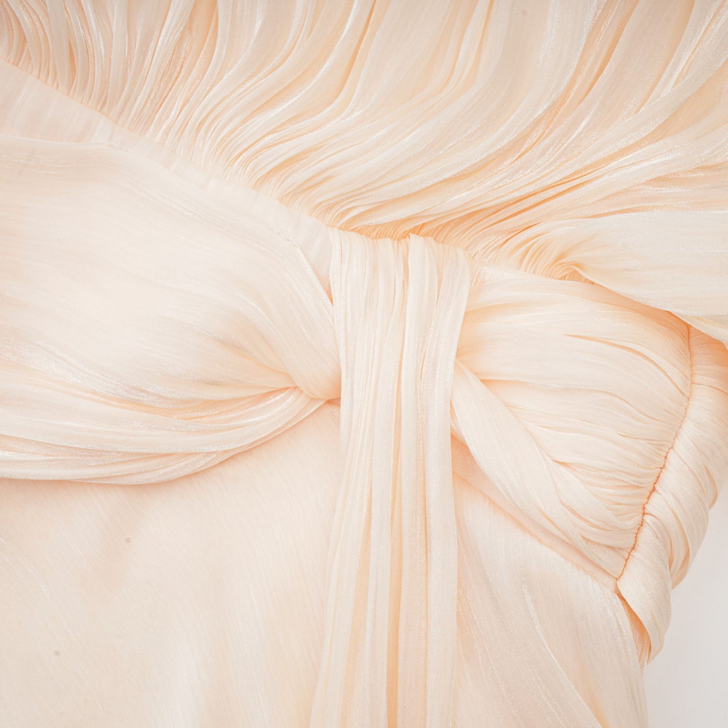 Peach Pleated Blouse with Belt for Women - Lara