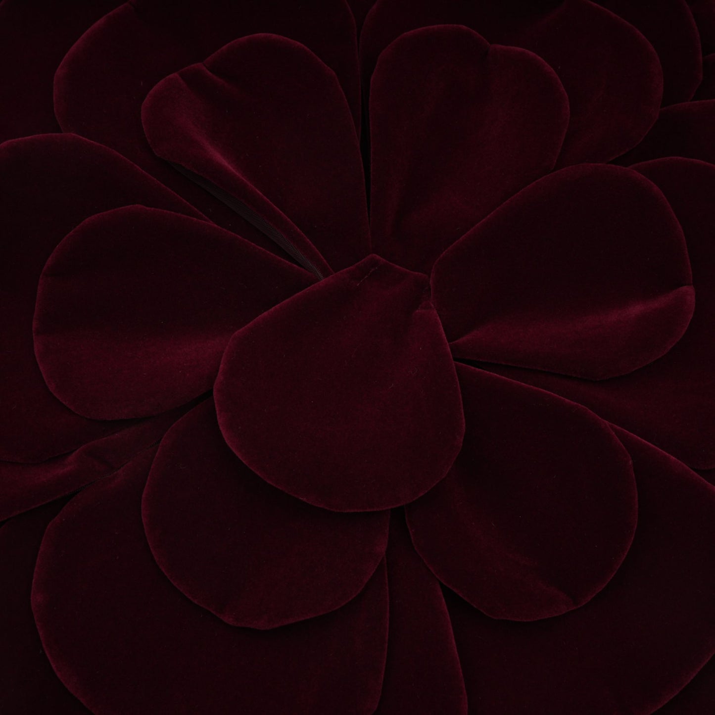 Burgundy Strapless Mini Dress with Velvet Flower Detailing for Women - Angelica