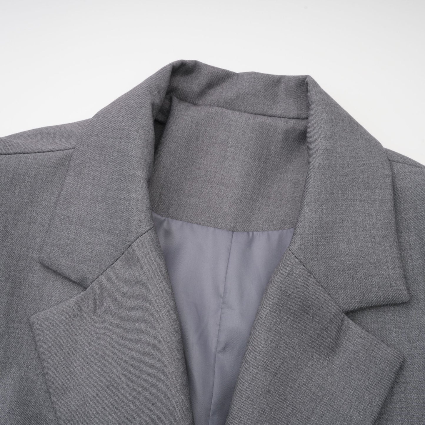 Grey Blazer with Belt and Pocket Detailing for Women - Francesca