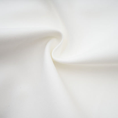 White Floral Appliqué Mini Dress with One Shoulder Strap for Women - Elena