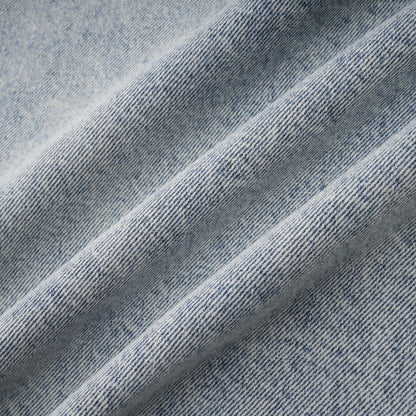 Light Blue Sleeveless Mini Dress with Rhinestone Trim for Women - Giusy