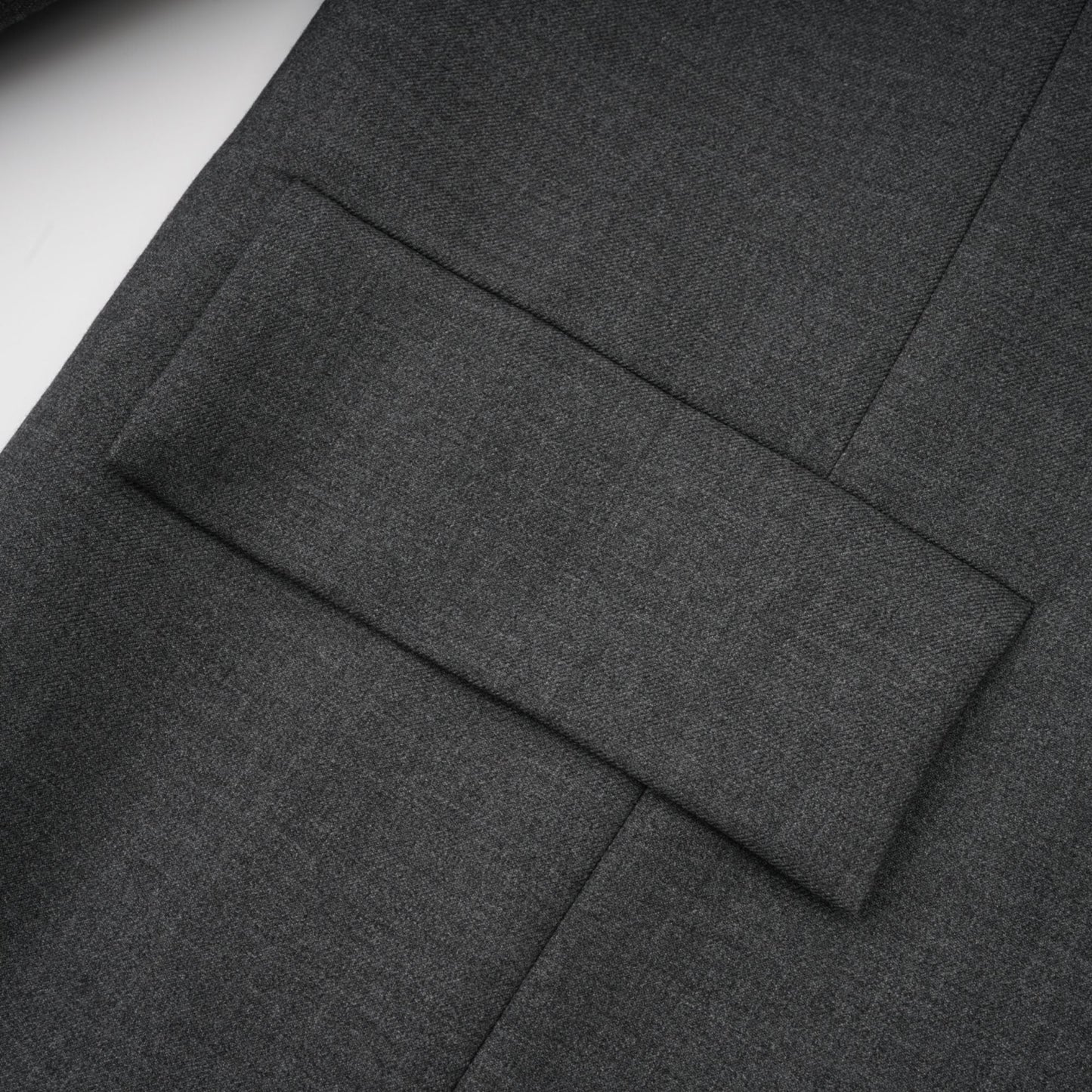 Charcoal Grey Lace Trim Blazer Jacket with Pockets for Women - Diana