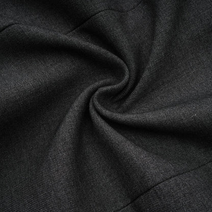 Charcoal Grey Lace Trim Blazer Jacket with Pockets for Women - Diana