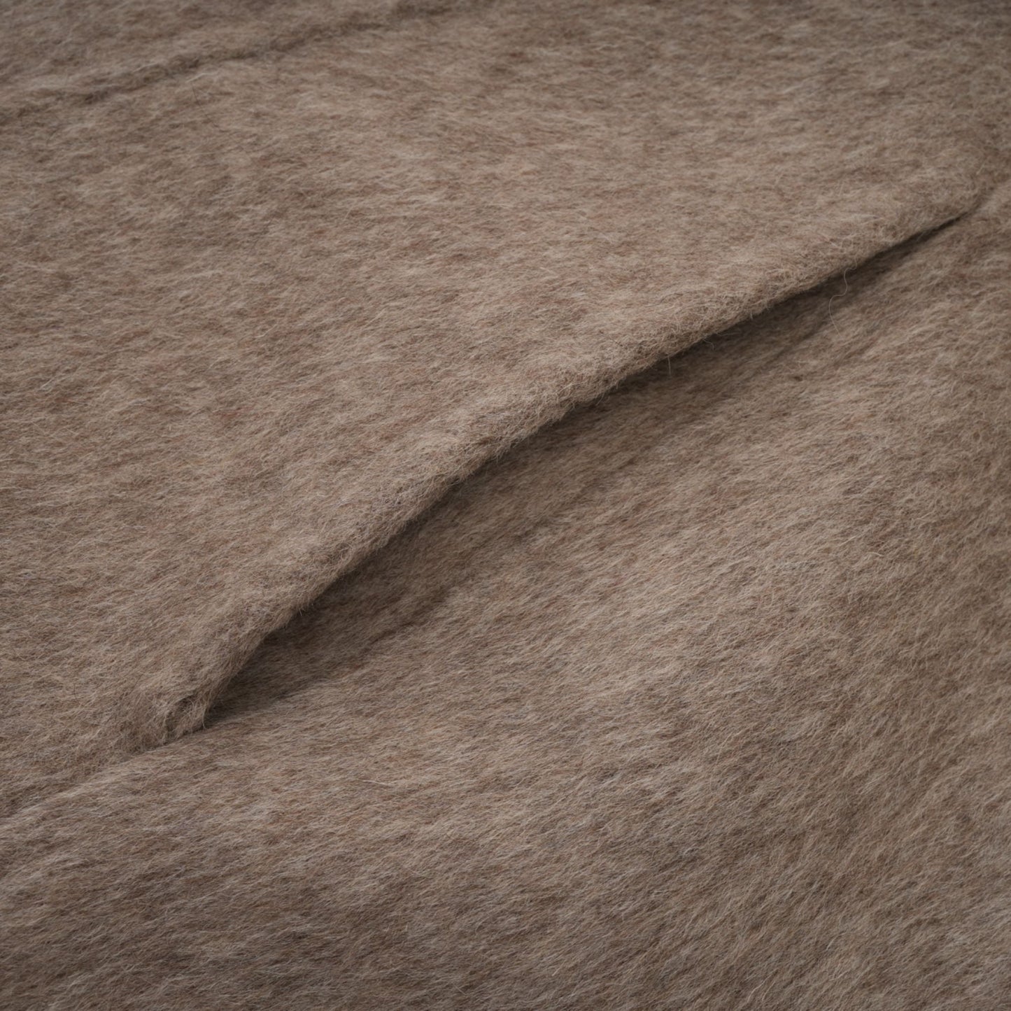 Beige Wool Coat with Faux Fur Collar for Women - Allegra