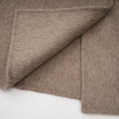 Beige Wool Coat with Faux Fur Collar for Women - Allegra