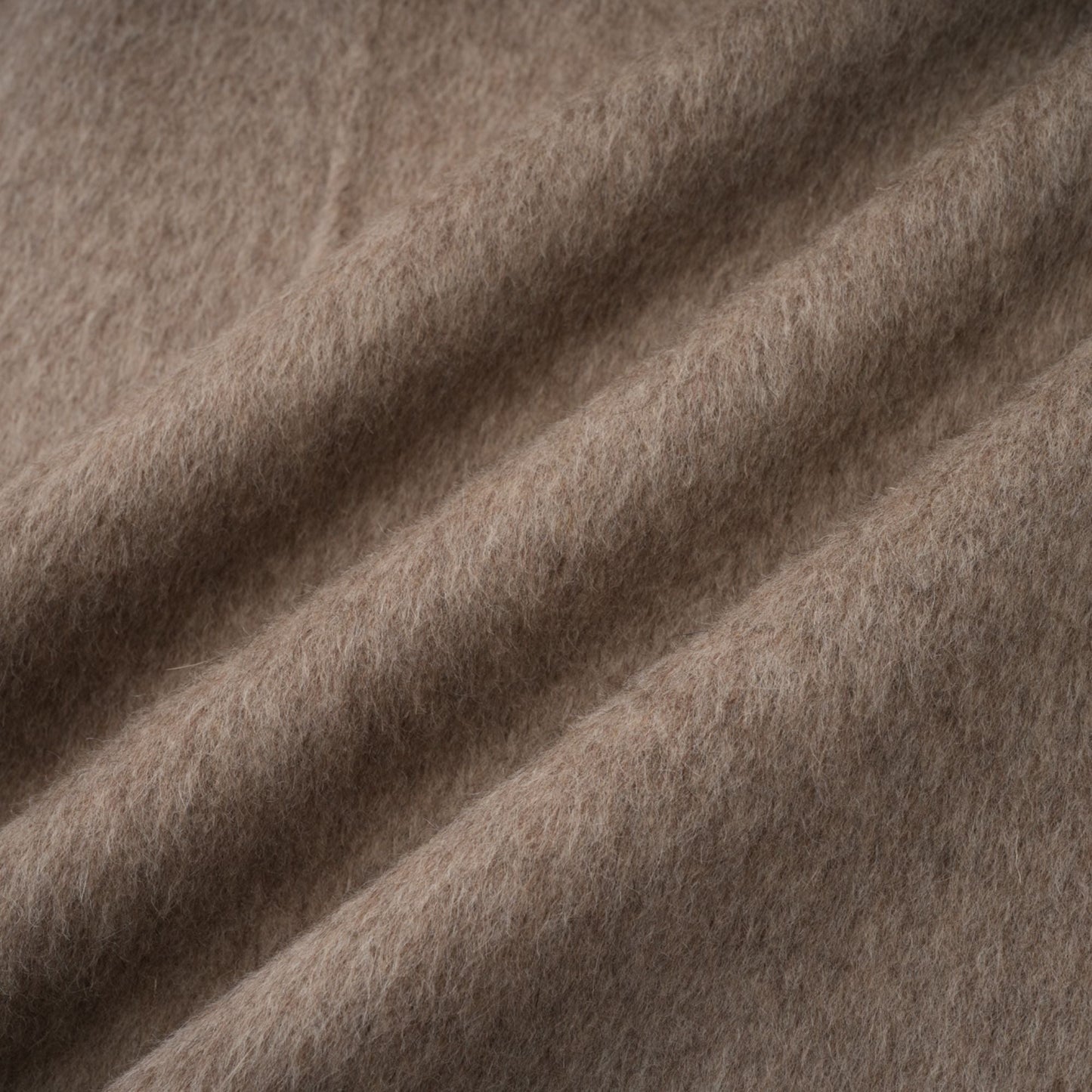 Beige Wool Coat with Faux Fur Collar for Women - Allegra