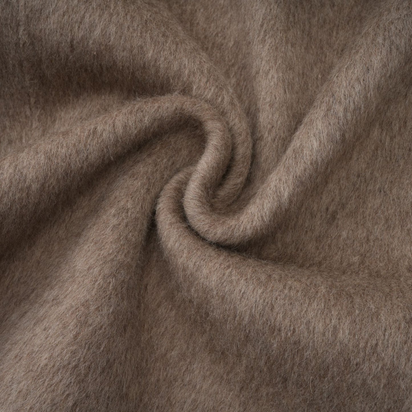 Beige Wool Coat with Faux Fur Collar for Women - Allegra