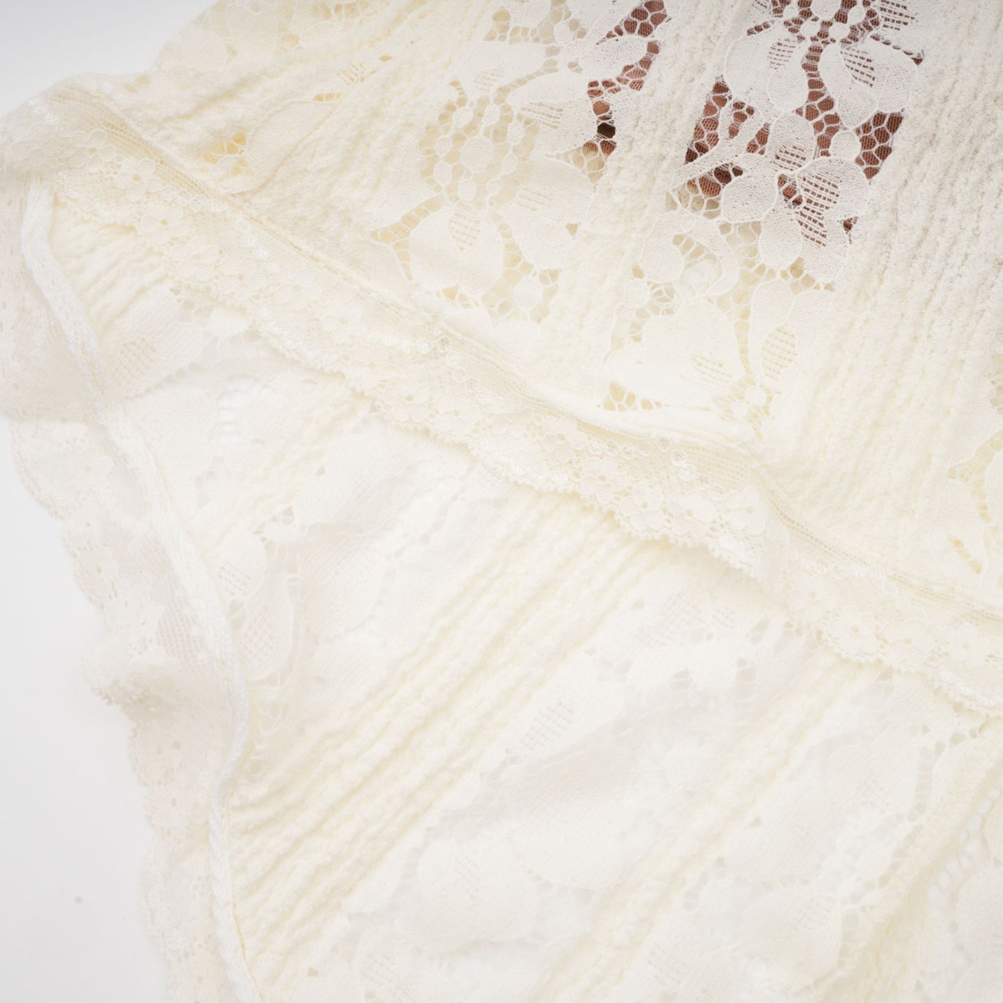 Ivory White Lace Maxi Dress with Off Shoulder Sleeves for Women - Lucrezia