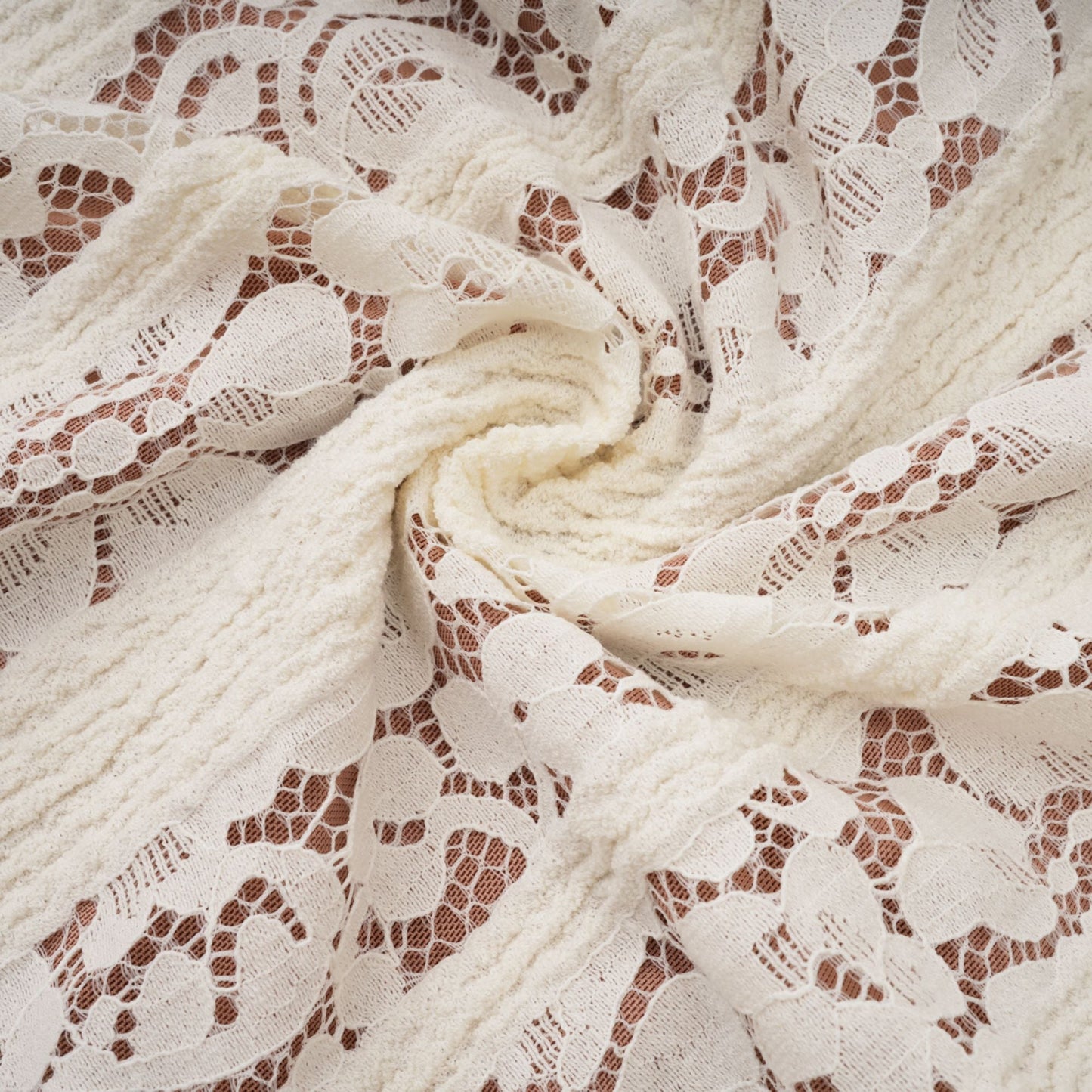 Ivory White Lace Maxi Dress with Off Shoulder Sleeves for Women - Lucrezia