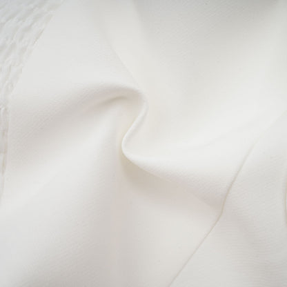 White Strapless Floral Top with 3D Appliqué for Women - Sibilla