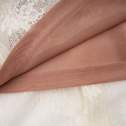 Ivory Lace Maxi Dress with Flared Sleeves for Women - Camilla